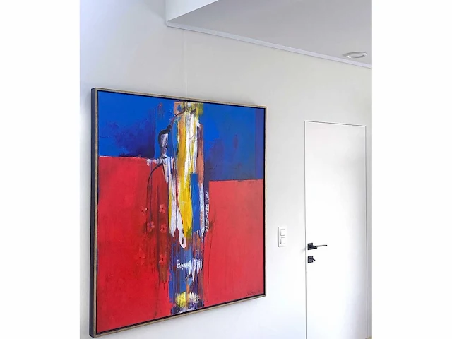 Henk severens - femme jaune - acryl op doek - afbeelding 3 van  15