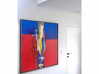 Henk severens - femme jaune - acryl op doek - afbeelding 3 van  15