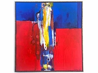 Henk severens - femme jaune - acryl op doek - afbeelding 8 van  15