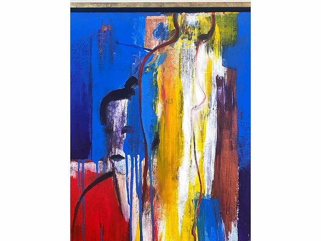 Henk severens - femme jaune - acryl op doek - afbeelding 10 van  15
