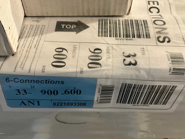 Henrad 6-connections radiator (4x) - afbeelding 3 van  4