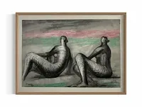 Henry moore - lithografie 1980 - afbeelding 1 van  1