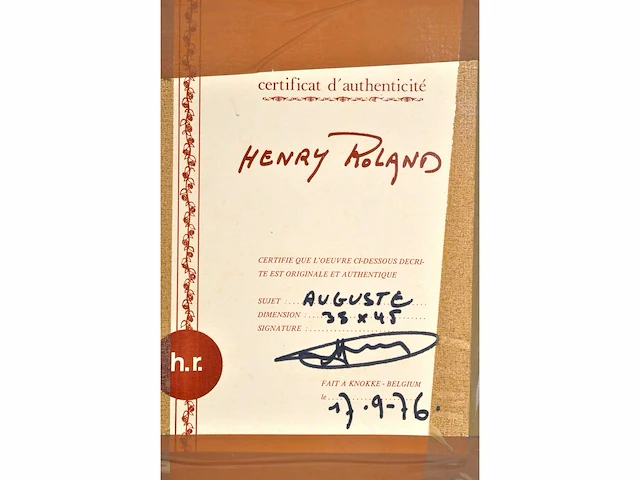 Henry roland (brussel, 1919 - 2000) - origineel - afbeelding 8 van  8