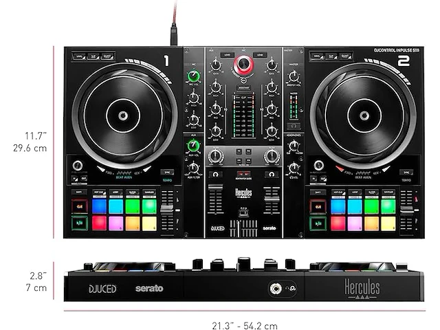 Hercules djcontrol inpulse 500 2-deck - afbeelding 3 van  7