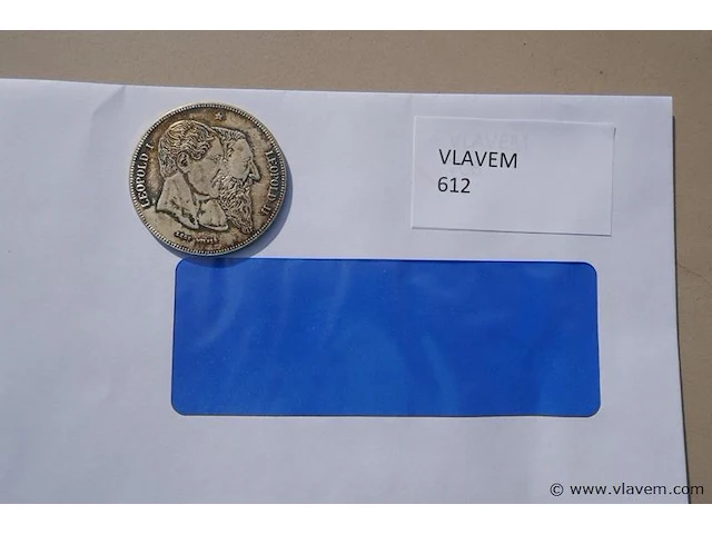 Herdenkingsmunt leopold i en leopold ii - afbeelding 1 van  2