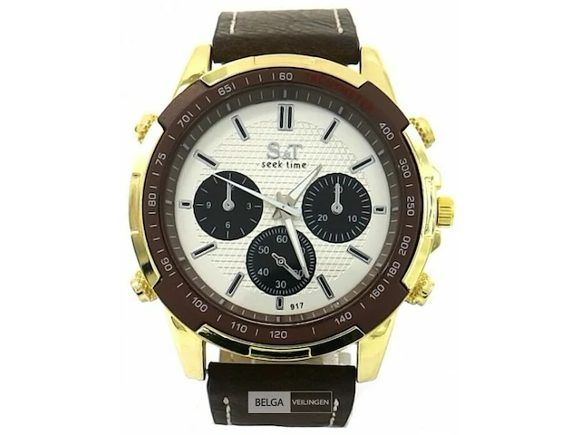 Heren horloge b-c8.1 w632-004b qartz watch 48mm brown - afbeelding 1 van  1