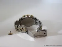 Heren horloge michael kors mk8344, quartz, vv stopwatch, goud en zilver mix, mogelijke gebruikssporen, mogelijks nieuwe batterij nodig - afbeelding 5 van  6