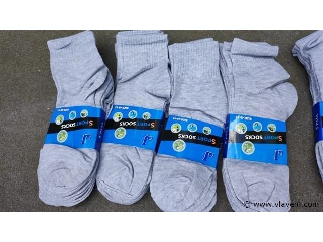 Heren sokken grijs 20 paar maat 40-43 - afbeelding 1 van  1