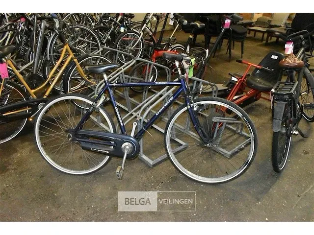 Herenfiets gazelle blauw - afbeelding 2 van  2