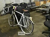 Herenfiets trek l500 wit/goud - afbeelding 1 van  2
