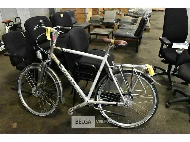 Herenfiets trek l500 wit/goud - afbeelding 2 van  2