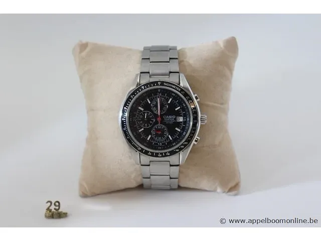 Herenhorloge casio ef-503, quartz, vv stopwatch, mogelijke gebruikssporen, mogelijks nieuwe batterij nodig - afbeelding 1 van  4
