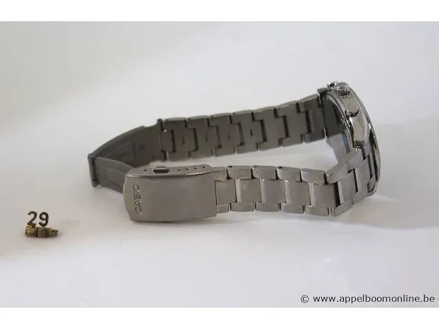 Herenhorloge casio ef-503, quartz, vv stopwatch, mogelijke gebruikssporen, mogelijks nieuwe batterij nodig - afbeelding 4 van  4