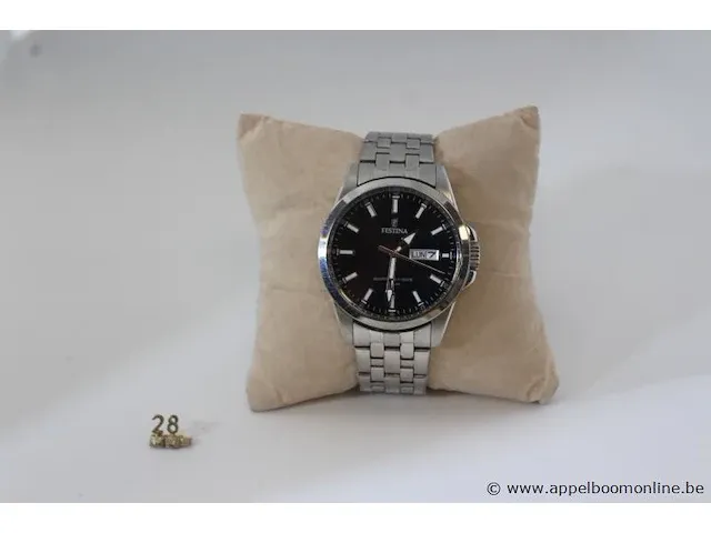 Herenhorloge festina f20357, quartz, dia 41mm, mogelijke gebruikssporen, mogelijks nieuwe batterij nodig - afbeelding 1 van  5