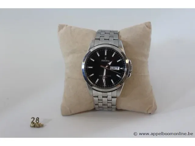 Herenhorloge festina f20357, quartz, dia 41mm, mogelijke gebruikssporen, mogelijks nieuwe batterij nodig - afbeelding 2 van  5