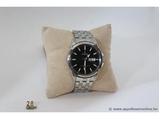 Herenhorloge festina f20357, quartz, dia 41mm, mogelijke gebruikssporen, mogelijks nieuwe batterij nodig - afbeelding 3 van  5