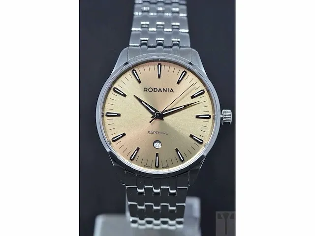 Herenhorloge rodania zermatt s/s brac g, sapphire 3atm, ref. 2514140 - afbeelding 1 van  1
