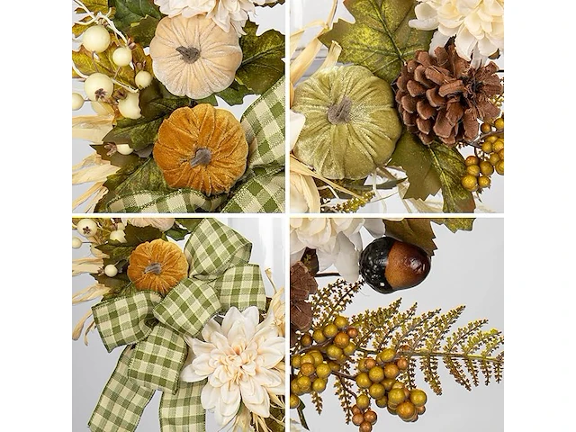 Herfstdeurkrans (61 cm) - afbeelding 4 van  4