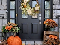 Herfstdeurkrans (61 cm) - afbeelding 2 van  4