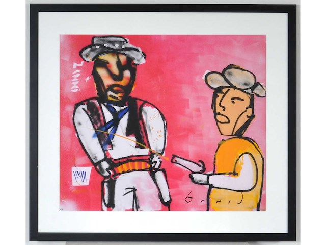 Herman brood - billy the kid - zeefdruk - afbeelding 1 van  8