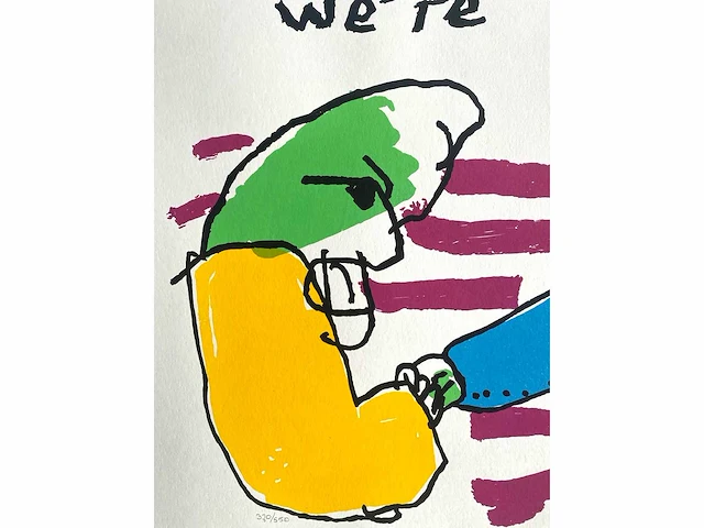 Herman brood - we're a team - zeefdruk - afbeelding 5 van  6