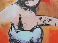 Herman brood man met hond - afbeelding 1 van  2