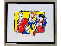 Herman brood (zwolle 1946-2001) ingelijst - lage instel - afbeelding 2 van  12