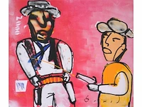 Herman brood (zwolle,1946 – 2001) - top ingelijst - afbeelding 2 van  8