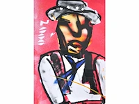 Herman brood (zwolle,1946 – 2001) - top ingelijst - afbeelding 4 van  8