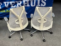 Herman miller sayl design bureaustoelen (2x) - afbeelding 2 van  10