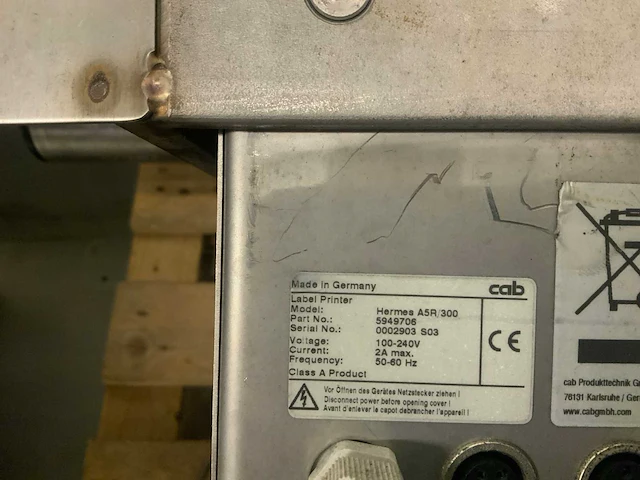 Hermes a5r300 rvs labelprinter - afbeelding 7 van  7