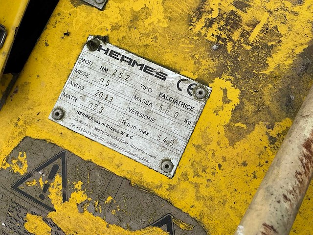 Hermes hm-252 klepelmaaier met zwenkschijven - afbeelding 6 van  6