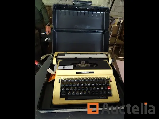 Hermes typemachine 405 in haar doos - afbeelding 3 van  6