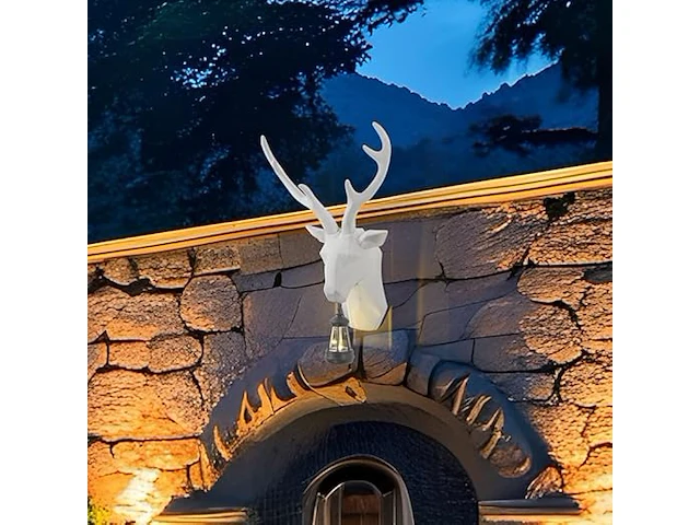 Hertenkop wanddecoratie - afbeelding 2 van  5