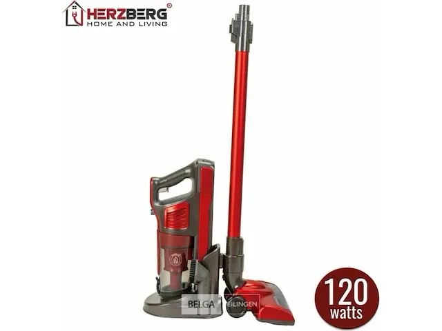 Herzberg hg-8074rd accu stofzuiger ,2 in 1 , uit overstock - afbeelding 4 van  5