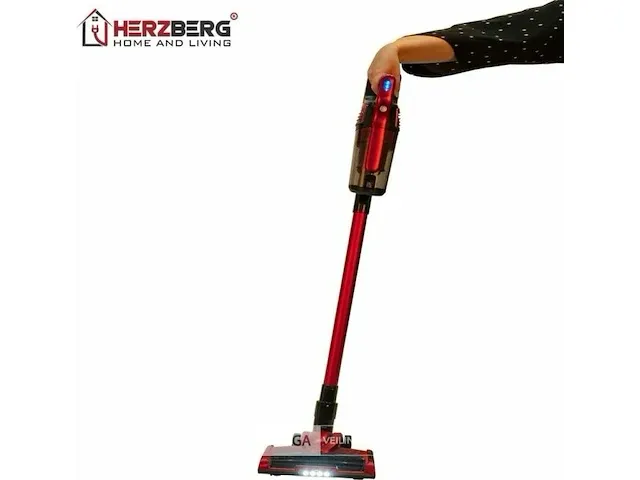 Herzberg hg-8074rd accu stofzuiger ,2 in 1 , uit overstock - afbeelding 5 van  5