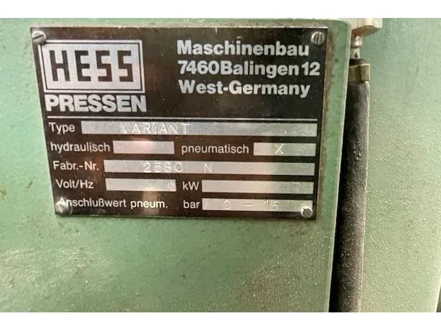 Hess pressen raampers - afbeelding 9 van  10