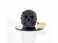 Het skull "purple glitter" - alvaro mendez - 2024 - 3d sculptuur gelimiteerd 30 stuks - 20x20x23 - certificaat - afbeelding 2 van  5