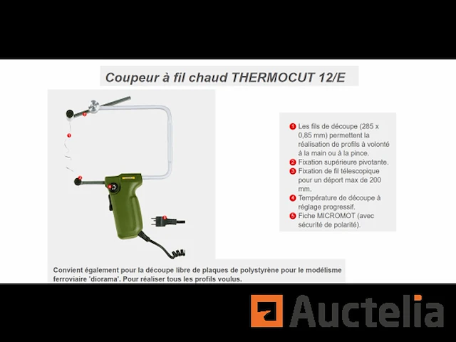 Hete draadsnijder proxxon thermocut 12/e - afbeelding 1 van  4