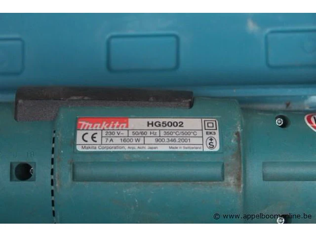 Hete luchtblazer makita, hg5002 - afbeelding 2 van  2