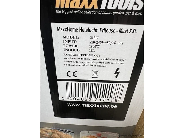 Hetelucht friteuse xxl - afbeelding 2 van  2