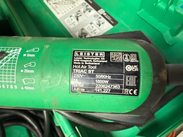 Heteluchtpistool leister - afbeelding 3 van  7