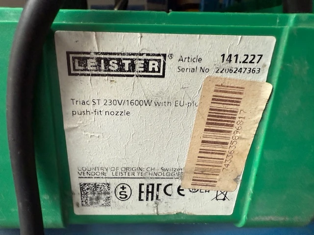 Heteluchtpistool leister - afbeelding 7 van  7