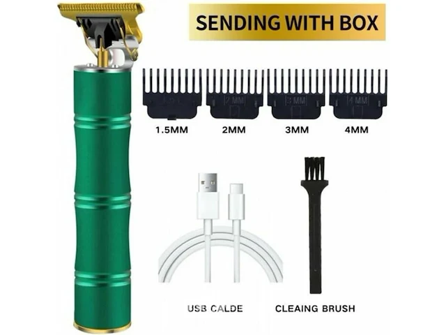 Hg-04104: oplaadbare professionele elektrische tondeuse - bamboe groen - afbeelding 1 van  4