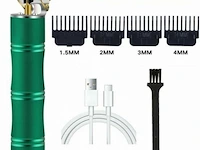 Hg-04104: oplaadbare professionele elektrische tondeuse - bamboe groen - afbeelding 1 van  4