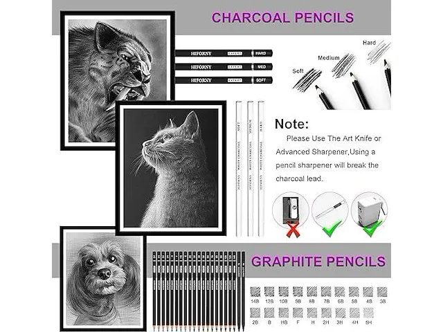 Hiforny 60 stuks tekenset - afbeelding 2 van  6
