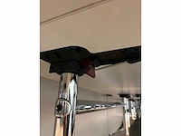 High-end vergadertafel, modulair b565xd170xh74 - wit generfd mdf met alu rand / alu verrijdbaar, opklapbaar - afbeelding 3 van  21