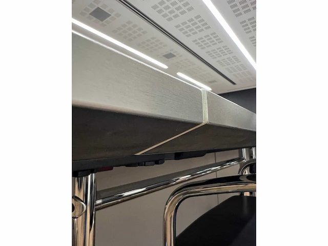 High-end vergadertafel, modulair b565xd170xh74 - wit generfd mdf met alu rand / alu verrijdbaar, opklapbaar - afbeelding 5 van  21