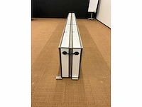 High-end vergadertafel, modulair b565xd170xh74 - wit generfd mdf met alu rand / alu verrijdbaar, opklapbaar - afbeelding 10 van  21