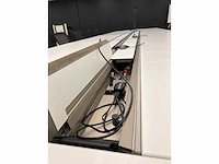 High-end vergadertafel, modulair b565xd170xh74 - wit generfd mdf met alu rand / alu verrijdbaar, opklapbaar - afbeelding 18 van  21